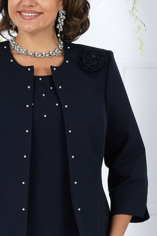 Платье Ninele 7431-Р темно-синий - Mira fashion фото 1067