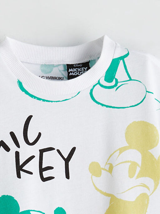 Mickey Mouse Bask?l? Erkek ?ocuk Ti??rt