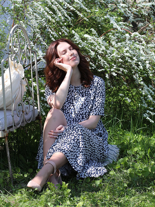 Белорусское платье-рубашка из хлопка летнее - Almond фото 23