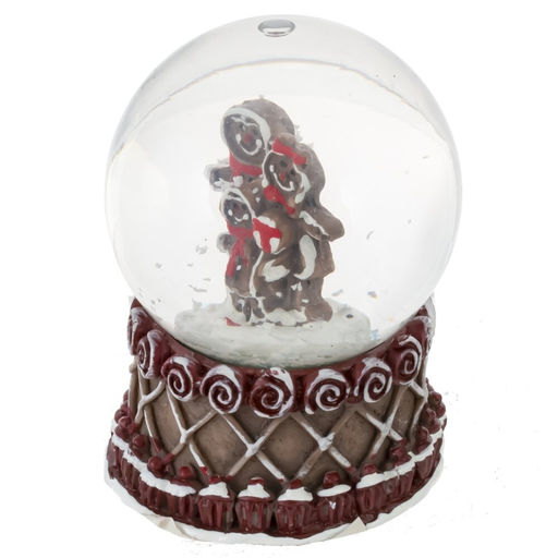 Фигурка декор в стекл шаре "Пряник", D 4.5 см, L4,5 W4,5 H7 см, 4в.