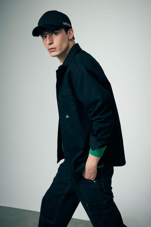 Хлопковая куртка-рубашка с длинными рукавами Relax Fit - Defacto фото 3