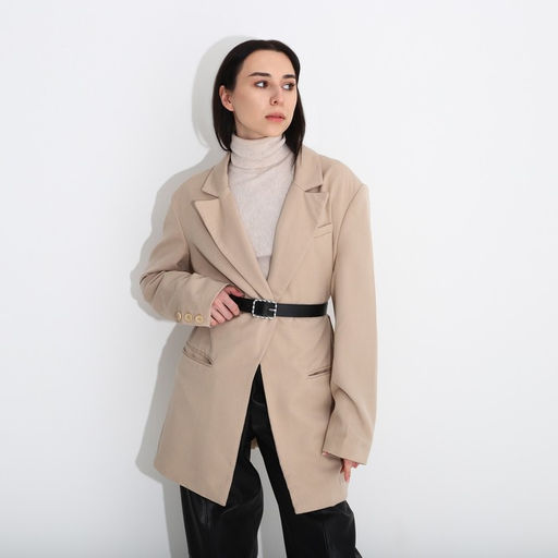 Ремень женский, ширина 3 см, винт, пряжка металл, цвет чёрный - Simaland фото 3