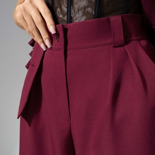 Брюки на молнии На седьмом небе (red) - Charutti фото 3