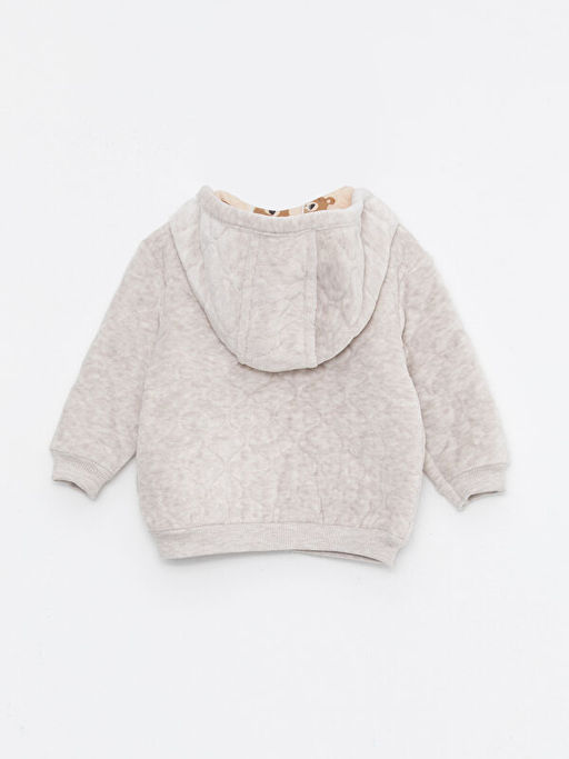 Kap??onlu Uzun Kollu Erkek Bebek Fermuarl? Sweatshirt - Waikiki фото 2