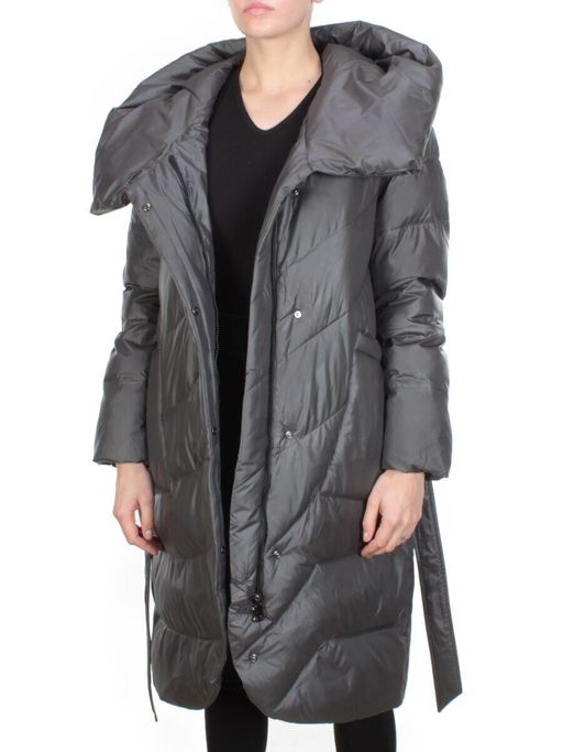 2237 DARK GRAY Пальто женское зимнее AKIDSEFRS (200 гр. холлофайбера) - Fashion фото 9