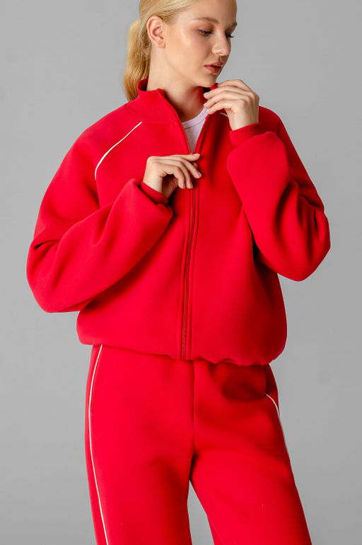 Арт. 2916 Костюм с начесом женский 44-52 (5 шт) Цвет:красный