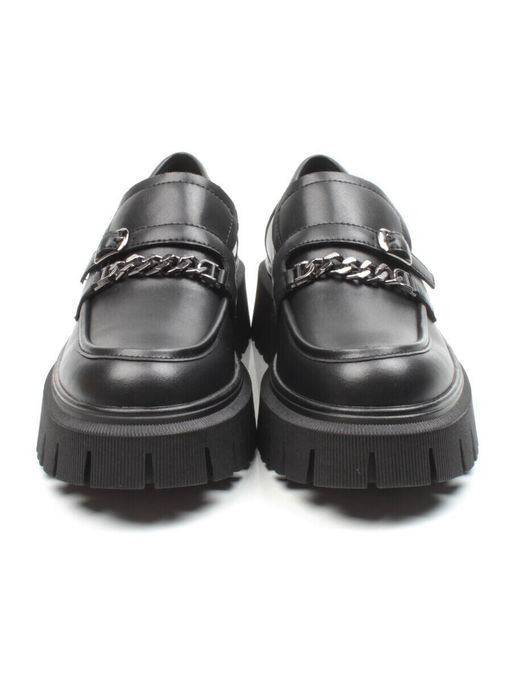 03-C1812-1 BLACK Лоферы женские (натуральная кожа)