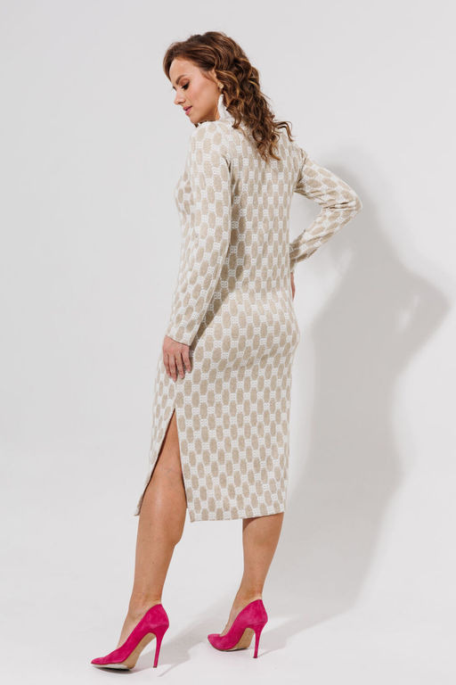 Платье Galean Style 971 бежевый  фото 10