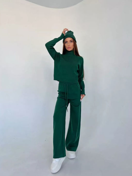 K13194 Костюм тройка: джемпер, брюки, шапка ТМ_ЗЕЛЕНЫЙ