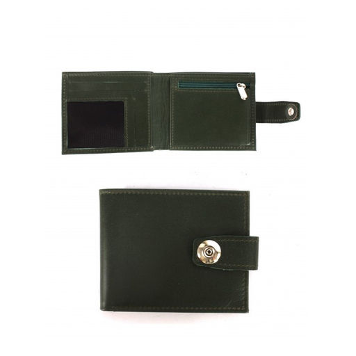 Портмоне мужское Croco-ПР-908 натуральная кожа 3 отд, 3 карм, зеленый тем пулл-ап (205) 265055