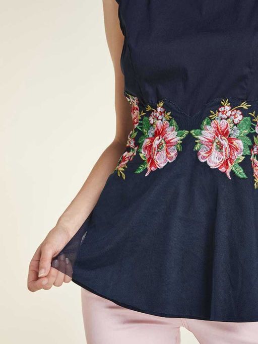 Топ, синий - Heine фото 5