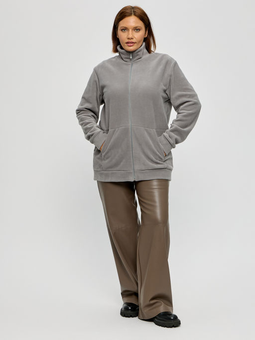 Толстовка женская из флиса Скарлет светло-серый - Амадэль фото 6