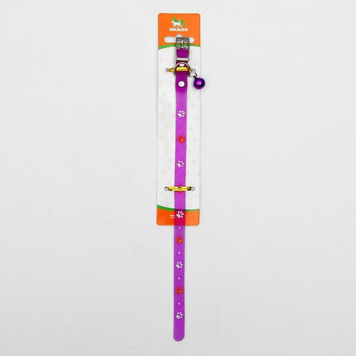 Ошейник из морозостойкого мягкого пластика Лапки, 28, 5 х 1 см, микс цветов - Пижон фото 6