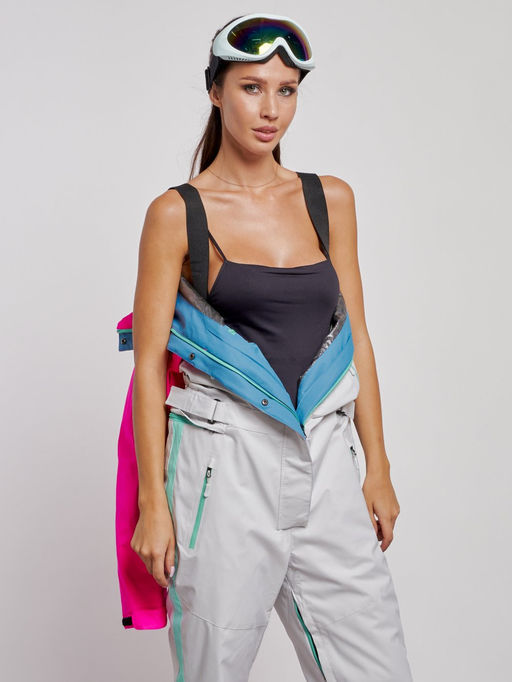 Горнолыжный комбинезон женский зимний розового цвета 2326R - Mtforce фото 20