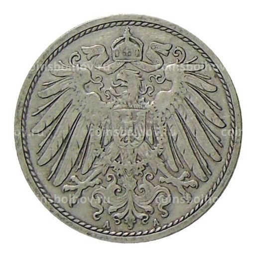 Монета 10 пфеннигов 1900 года A Германия