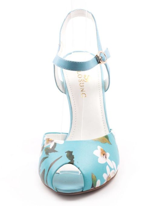 EG21-10 BLUE Босоножки женские (натуральная кожа) - Фабричный китай фото 9