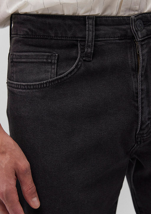 177 Koyu Gri Comfort Jean Pantolon - Mavi фото 6