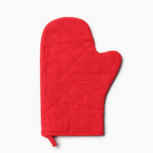 Набор кух. Доляна Время подарков: варежка 20х28 см, прихватка 17х17 см, 35% хл, 65% пэ  фото 3