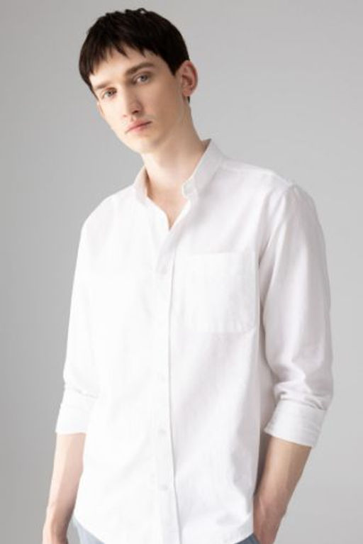 Regular Fit Polo Yaka Oxford Basic Duz Uzun Kollu Gomlek