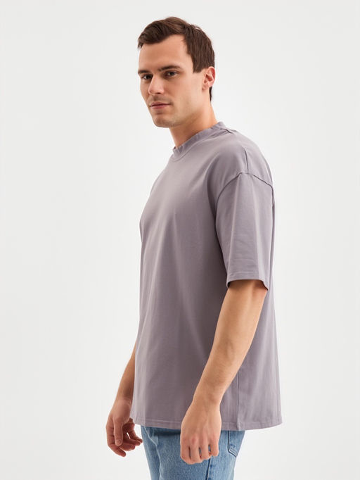 Футболка мужская MINAKU: Basic line MAN серая, размер 52