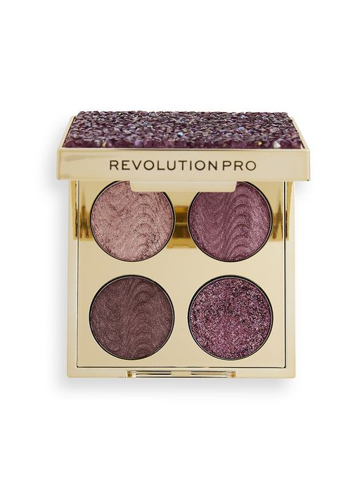 Revolution PRO Палетка теней для век Crystal Eye Quad, Pink Topaz