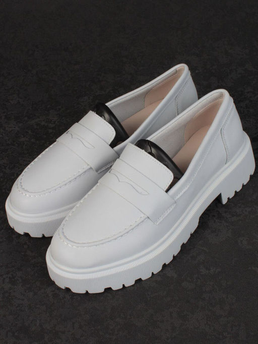 03-PDD178-5 LT. GRAY Полуботинки женские (натуральная кожа) - Фабричный китай фото 2