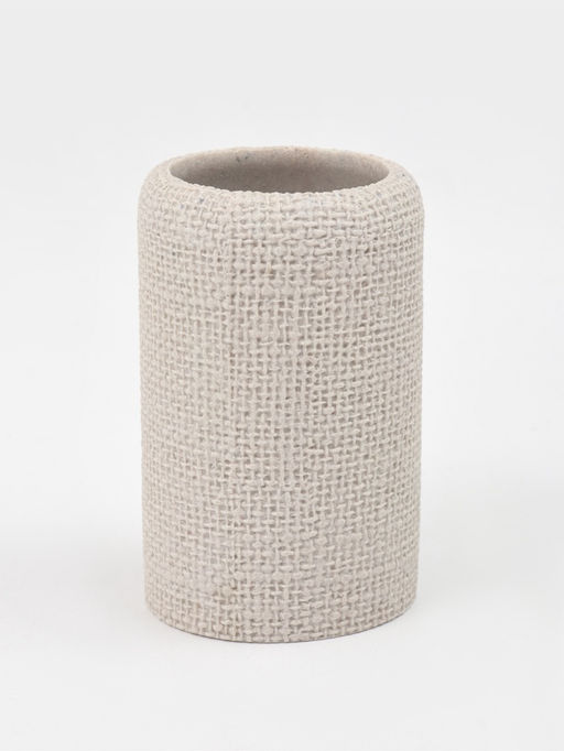 Набор для ванной «Плетение», 2 предмета, дозатор для мыла, стакан, бежевый