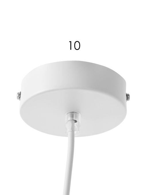 Светильник подвесной 10272/1, 1хE27, 40 Вт, 18.5×18.5×75 см, белый