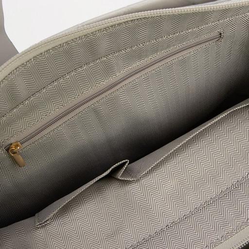 Сумка-тоут на молнии, длинный ремень, цвет серый - Simaland фото 3