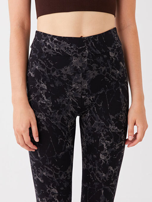 Beli Lastikli Desenli Kad?n Tayt