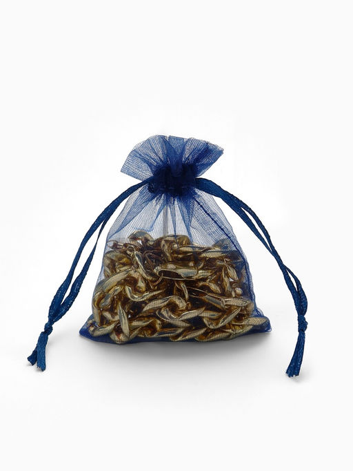 Набор мешочков подарочных 100 шт. 7×9 см ( ±1 см), тёмно-синий