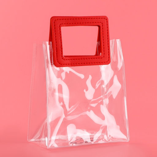 Пакет подарочный из ПВХ, красный, 17?15?8 см - UPAK LAND фото 2