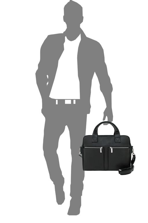 Сумка мужская Ц-80.1 черный - Protege фото 12