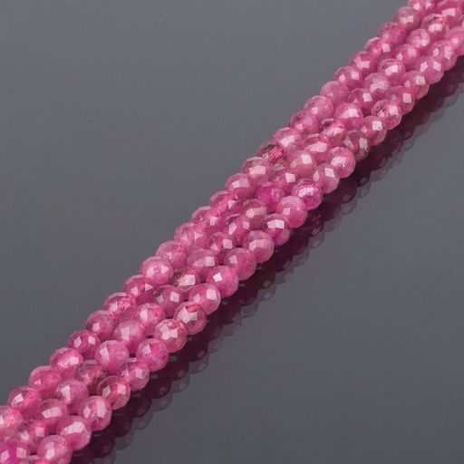 Бусины для украшений из Турмалина розового огранка