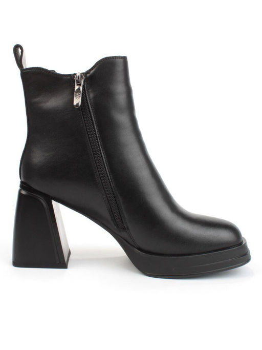 04-M3-836 BLACK Ботильоны зимние женские (натуральная кожа, натуральный мех) - Фабричный китай фото 7