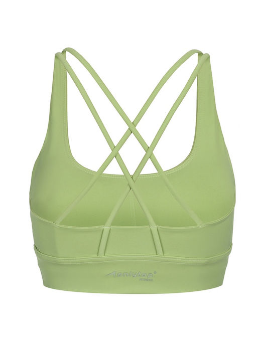 Топ спортивный женский ONLYTOP Sculpt, размер 44 (M), зеленый