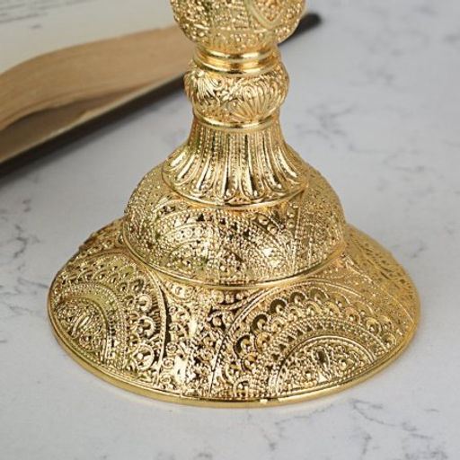 Подсвечник 2 штуки набор золото 9 см / 300G /уп 48/ - Галеонтрейд фото 5