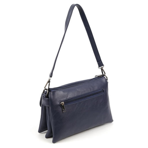 Женская сумка через плечо из эко кожи с пятью отделениями 23/30 Синий - Cidirro фото 3