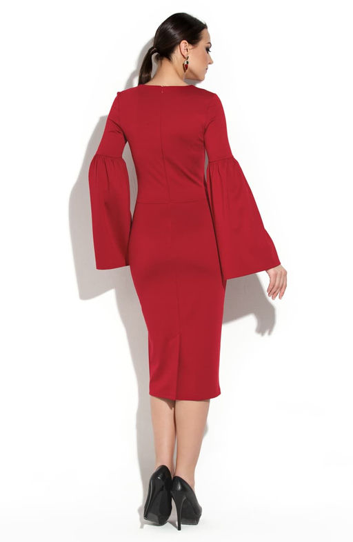 Платье-футляр спелая вишня - Donna saggia фото 3