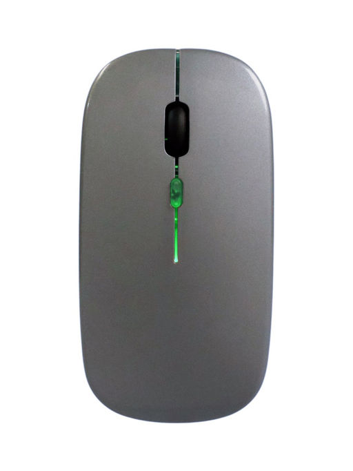 Мышь MB-2.4 беспроводная, оптическая, подсветка, 800-1600 dpi, USB, Bluetooth, серая