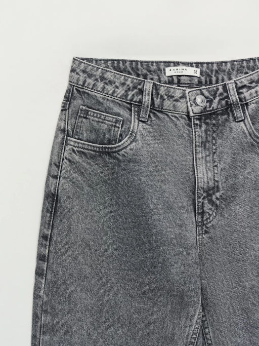 Джинсы прямого фита с высокой посадкой ZR2604092302-107 / Zarina