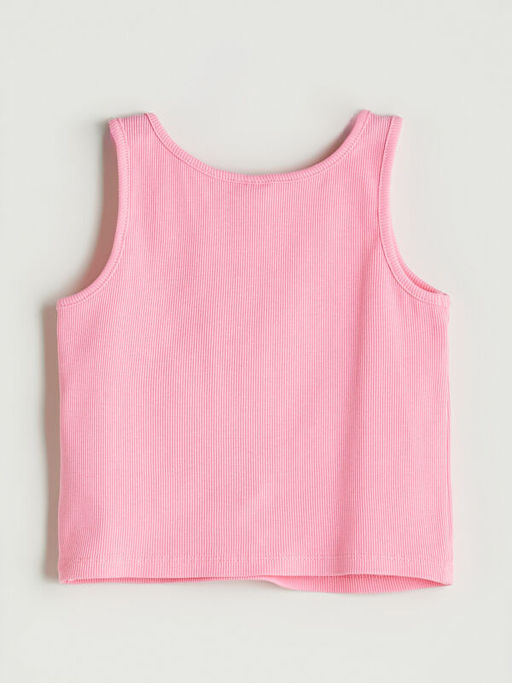 Bisiklet Yaka K?z ?ocuk Crop Atlet