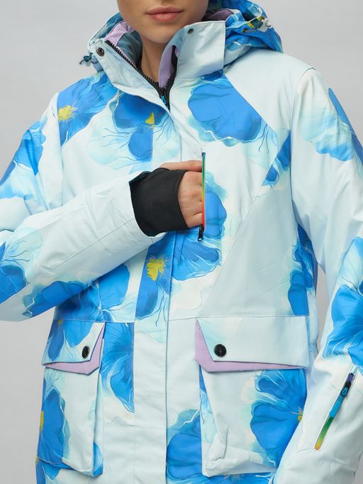 Горнолыжный костюм женский голубого цвета 020231Gl - Chunmai фото 11