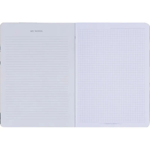 Тетрадь общая, BS, 150х210мм, 48л., клетка, скрепка. Flora, черный N4138