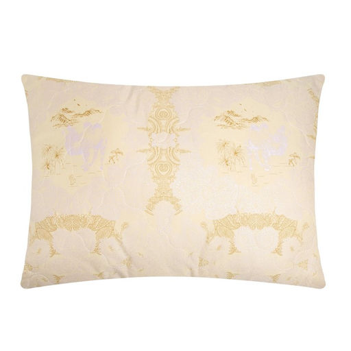 Подушка стёганная 50х70 см, шерсть верблюда, ткань глосс-сатин, п/э 100% - Vesta фото 3