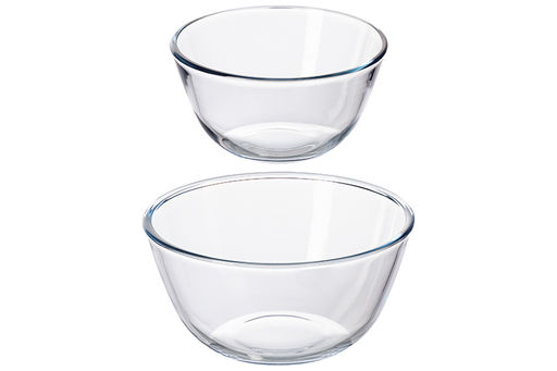 Набор 2 салатников 1050 мл, 2,1 л Crystal glass, стекло - Elan gallery фото 4