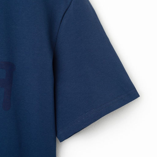 Футболка мужская MINAKU Fuck синяя, р-р 52