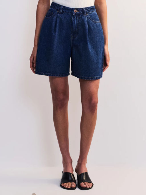 Джинсовые шорты со складками ZR2605092325-104 / Zarina