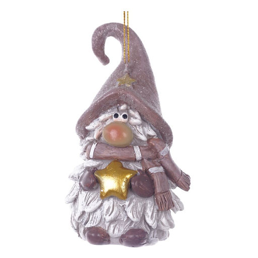 Фигурка декоративная подвесная "Гном", L5,5 W5 H10 см, 2в.