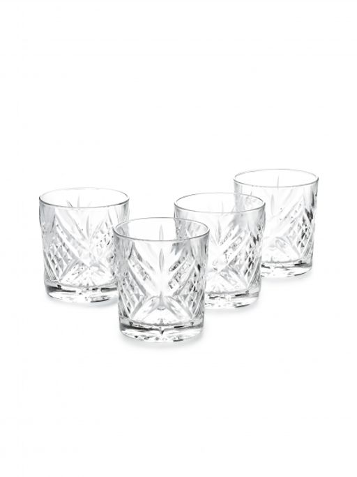 Набор стаканов низких для виски ВРЕМЯ ДЕГУСТАЦИЙ 4шт 300мл